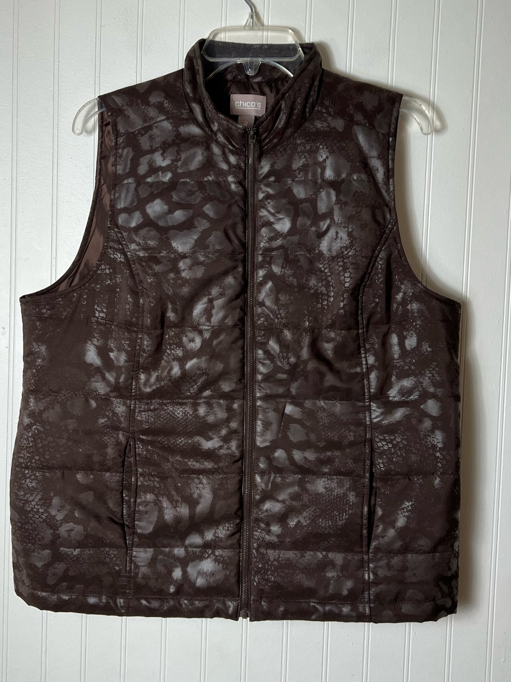 Chico's (2) Animal Print Vest Women’s Large